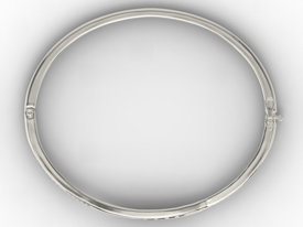 Bransoleta koło z brylantami wykonana z białego złota APBr-97B