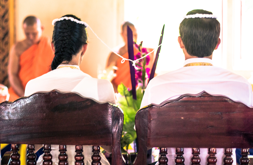 Ceremonia ślubna Tajów.