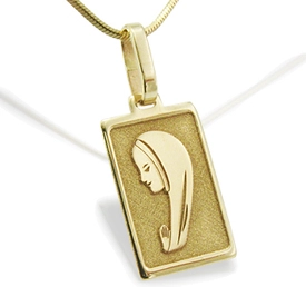 Medalik z żółtego złota MED-1-1