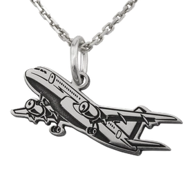 Wisiorek srebrny Samolot- 1