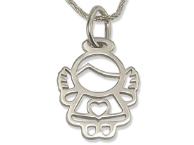 Wisiorek z białego złota Aniołek WEC-B-WIS-ANIOŁEK-41