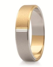 Obrączka z żółtego i białego złota ST-174ZB-k