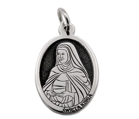 Medalik srebrny z wizerunkiem św. Kingi  MED-KINGA-01
