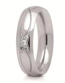 Obrączka z białego złota ST-278B-k