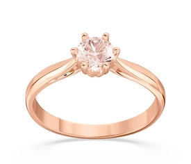 Pierścionek z różowego złota z morganitem AP-6640P