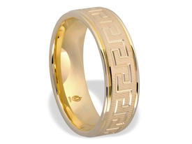 Obrączka z żółtego złota ŁN-07Z-k