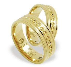 Obrączka z żółtego złota ŁL-06Z-light-k