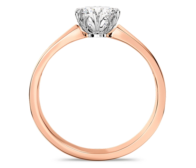 Pierścionek ze złota z brylantem 0,80ct F/VVS1, BP-2180PB