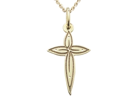 Krzyż z żółtego złota WEC-Z-KRZYŻ-1