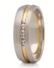 Obrączka z żółtego i białego złota ST-157ZB-m