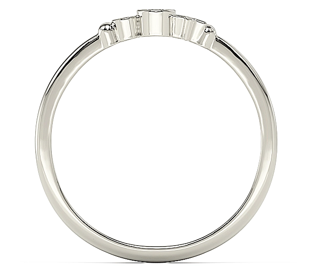 Pierścionek z białego złota z cyrkoniami Swarovski BP-6707B-C