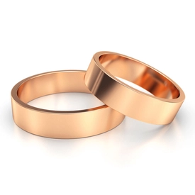 Obraczka klasyczna różowe złoto Stelmach