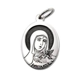 Medalik srebrny z wizerunkiem św. Rity MED-RITA-01