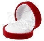 Opakowanie na pierścionek serce czerwone