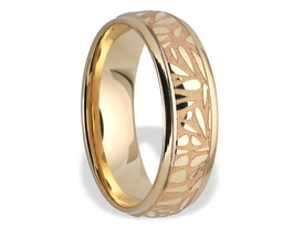 Obrączka z żółtego złota ŁN-02Z-m