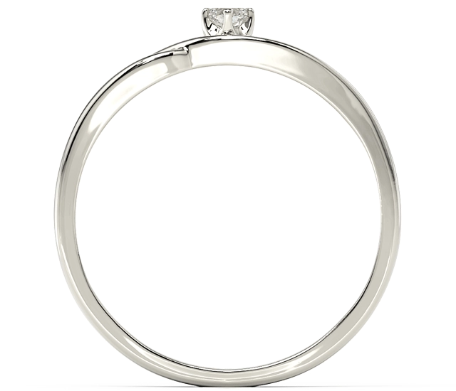 Pierścionek z białego złota z cyrkoniami Swarovski BP-81B-C