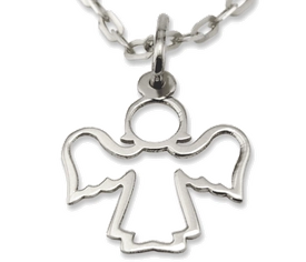 Wisiorek z białego złota Aniołek WEC-B-WIS-ANIOŁEK-30