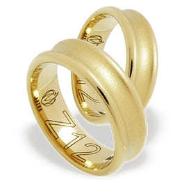 Obrączka z żółtego złota ŁZ-12Z-m