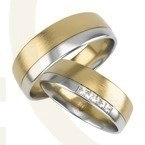 Para obrączek złotych, damska z cyrkoniami, męska bez kamieni ŁZ-11ZB-C-ZESTAW