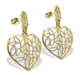 Kolczyki wiszące na sztyfcie ze złota LPK-31Z-R