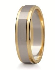 Obrączka z żółtego i białego złota ST-211ZB-m