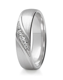 Obrączka z białego złota ST-284B-m