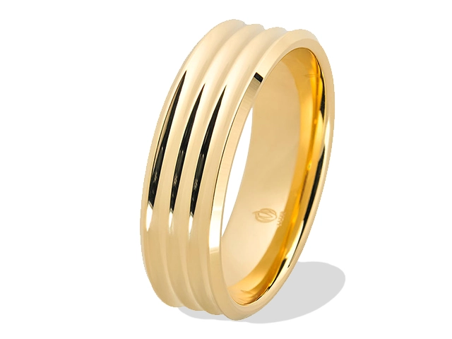 Obrączka z żółtego złota ŁN-30Z-light-k