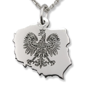 Wisiorek z łańcuszkiem ze srebra Orzeł-5