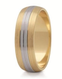 Obrączka z żółtego i białego złota ST-155ZB-m