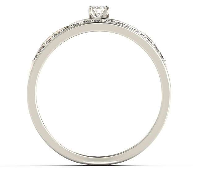 Pierścionek z białego i różowego złota z cyrkoniami Swarovski BP-77BP-C