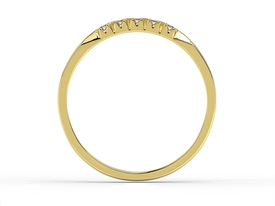 Pierścionek z żółtego złota z diamentami 0,07 ct wzór BP-3507Z K5-1,5