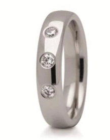 Obrączka z białego złota ST-162B-k