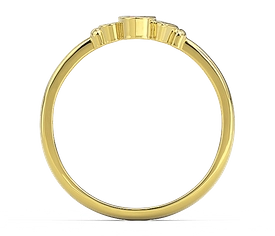 Pierścionek z żółtego złota z cyrkoniami Swarovski BP-6811Z-C