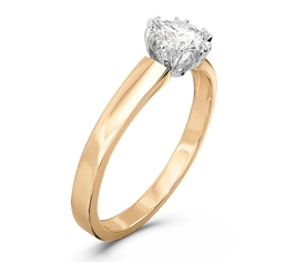 Pierścionek ze złota z brylantem 0,60ct F/VVS1, BP-2160ZB