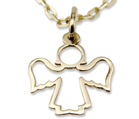 Wisiorek z żółtego złota Aniołek WEC-Z-WIS-ANIOŁEK-30