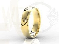 Obrączka damska z żółtego złota OB-02Z