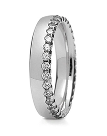 Obrączka z białego złota ST-289B-k