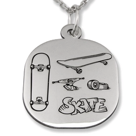 Wisiorek srebrny SKATE-1