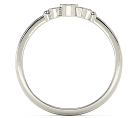 Pierścionek z białego złota z cyrkoniami Swarovski BP-6709B-C