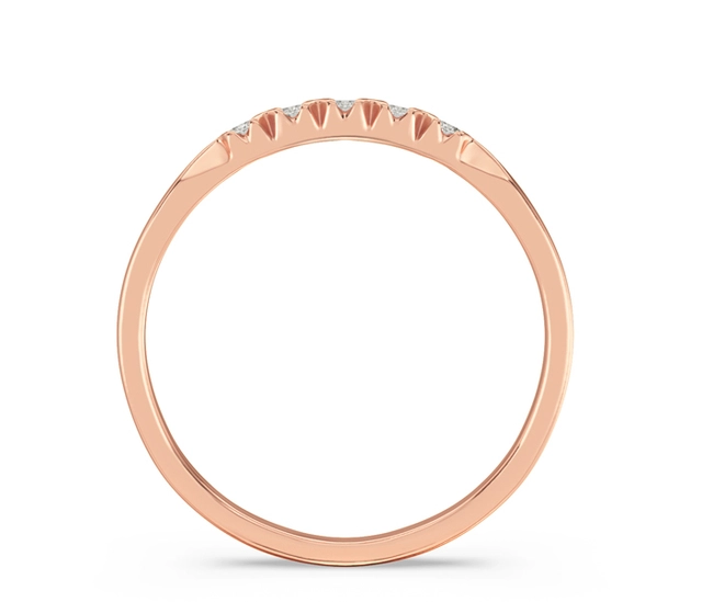 Pierścionek z różowego złota z diamentami 0,10 ct wzór BP-3510P k5-1,7