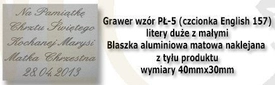 Grawer płytka wzór PŁ-5