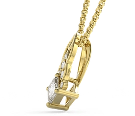 Wisiorek z żółtego złota z brylantami BPW-86Z
