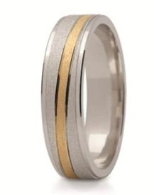 Obrączka z żółtego i białego złota ST-152ZB-m