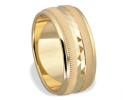 Obrączka z żółtego złota ŁN-05Z-light-k