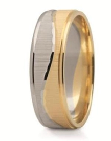 Obrączka z żółtego i białego złota ST-178ZB-m