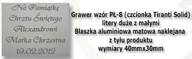 Grawer płytka wzór PŁ-8