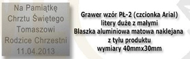 Grawer płytka wzór PŁ-2