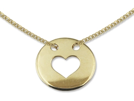 Naszyjnik ze złota - celebrytka z motywem koła -Model 8