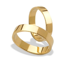 Obrączka z żółtego złota ŁK-12Z-light-m