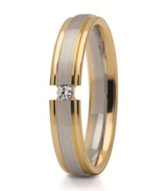 Obrączka z żółtego i białego złota ST-266ZB-m